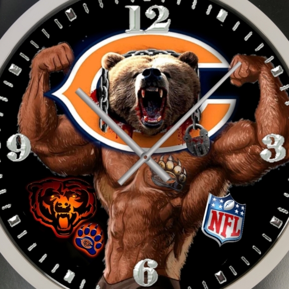 Chicago bears clock - Picture 4 of 5